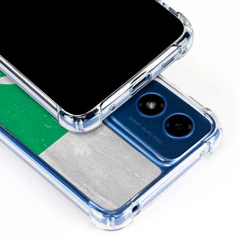 Pakistan Flag Distressed Moto G Play 4G (2024) Clear Case